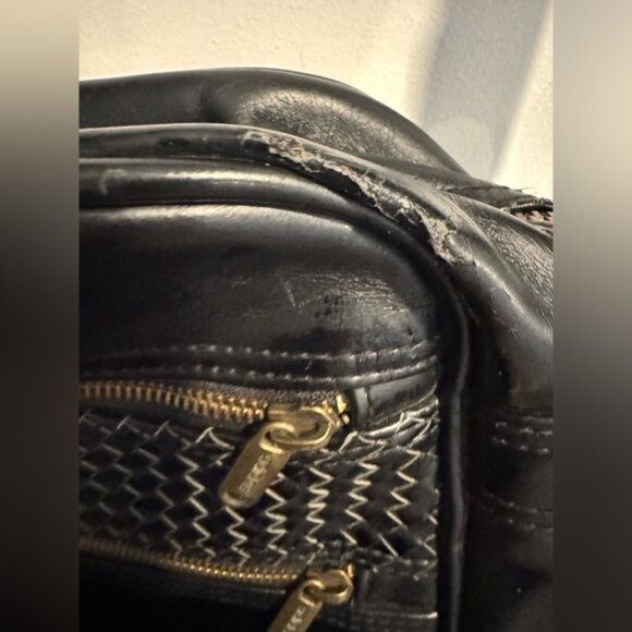 Adidas airline messenger retro crossbody gym bag braided detail large black adi - Picture 5 of 8